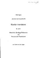 Bipolar transistors for use in bandgap references and temperature transducers