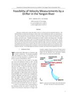 Feasibility of Velocity Measurements by a Drifter in the Yangon River