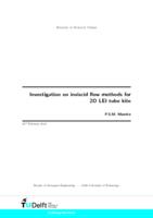 Investigation on inviscid flow methods for 2D LEI tube kite