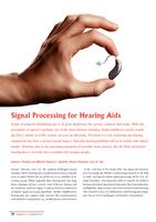 Signal Processing for Hearing Aids