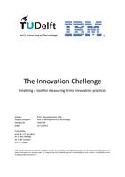 The Innovation Challenge: Finalizing a tool for measuring firms’ innovation practices