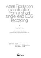 Atrial Fibrillation classification from a short single lead ECG recording