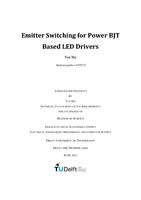 Emitter Switching for Power BJT Based LED Drivers