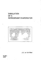 Simulation of a refrigerant evaporator