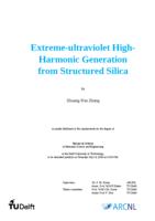 Extreme-ultraviolet High-Harmonic Generation from Structured Silica