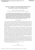 Unsteady adaptive stochastic finite elements for aeroelastic systems with randomness