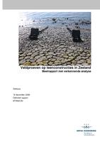 Veldproeven op teenconstructies in Zeeland, meetrapport met verkennende analyse