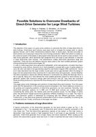 Possible Solutions to Overcome Drawbacks of Direct-Drive Generator for Large Wind Turbines
