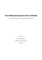 From Memorial Space to Place of Public
