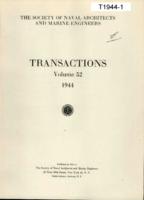 Transactions of The Society of Naval Architects and Marine Engineers, SNAME, Volume 52, 1944