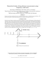 Theoretical study of long distance measurement using frequency comb laser