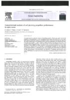 Computational analysis of self-pitching propellers performance in open water