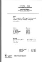 The production of hydrogen from domestic organic waste by means of biological conversion