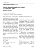 Assessing multifunctional innovation adoption via an integrative model