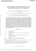 Piloted Simulator Evaluation Results of New Fault-Tolerant Flight Control Algorithm