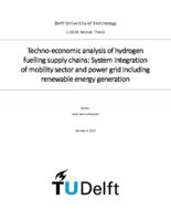 Techno-economic analysis of hydrogen fuelling supply chains