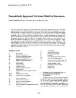 Probabilistic approach for intact stability standards