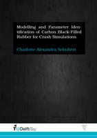 Modeling and Parameter Identification of Carbon Black-Filled Natural Rubber for Crash Simulations 