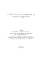 A NMOS Linear Voltage Regulator for Automotive Applications