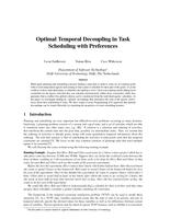 Optimal Temporal Decoupling in Task Scheduling with Preferences