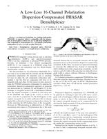 A low-loss 16-channel polarization dispersion-compensated PHASAR demultiplexer
