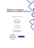 Market consistent valuation of deferred taxes
