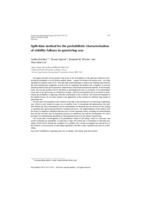 Split-time method for the probabilistic characterization of stability failures in quartering seas