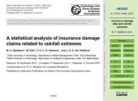 A statistical analysis of insurance damage claims related to rainfall extremes
