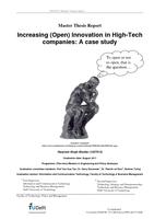Increasing (Open) Innovation in High-Tech companies: A case-study