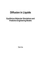 Diffusion in Liquids: Equilibrium Molecular Simulations and Predictive Engineering Models