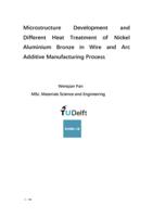 Microstructure Development and Different Heat Treatment of Nickel Aluminium Bronze in Wire and Arc Additive Manufacturing Process