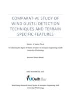 Comparative study of wind gusts: detection techniques and terrain specific features