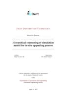 Hierarchical coarsening of simulation model for in-situ upgrading process