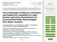 Socio-hydrologic modeling to understand and mediate the competition for water between agriculture development and environmental health: Murrumbidgee River Basin, Australia (discussion paper)