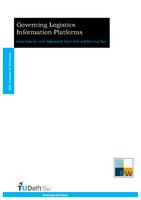 Governing Logistics Information Platforms