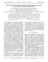 Direct observation of the transition from the conventional superconducting state to the ¿ state in a controllable Josephson Junction