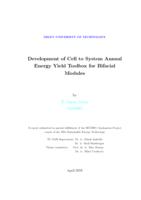 Development of Cell to System Annual Energy Yield Toolbox for Bifacial Modules