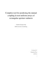 Complete tool for predicting the mutual coupling in non-uniform arrays of rectangular aperture radiators