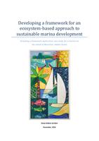 Developing a framework for an ecosystem-based approach to sustainable marina development