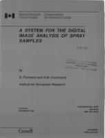 A system for the digital image analysis of spray samples