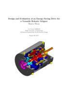 Design and Evaluation of an Energy-Savig Drive for a Versatile Robotic Gripper