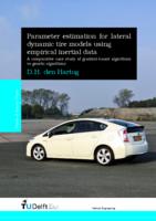 Parameter estimation for lateral dynamic tire models using empirical inertial data