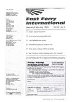 Contents Fast Ferry International, Volume 32, 1993