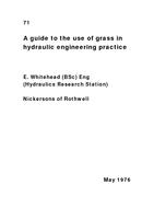 A guide to the use of grass in hydraulic engineering practice
