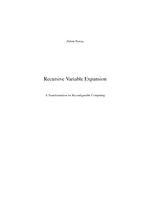 Recursive variable expansion: A transformation for reconfigurable computing
