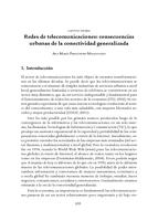Redes de telecomunicaciones: Consecuencias urbanas de la conectividad generalizada