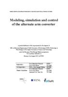Modeling, simulation and control of the alternate arm converter