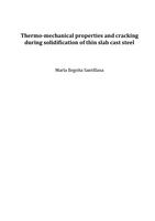 Thermo-mechanical properties and cracking during solidification of thin slab cast steel