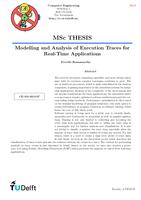 Modelling and Analysis of Execution Traces from Real-time Applications