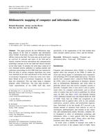Bibliometric mapping of computer and information ethics